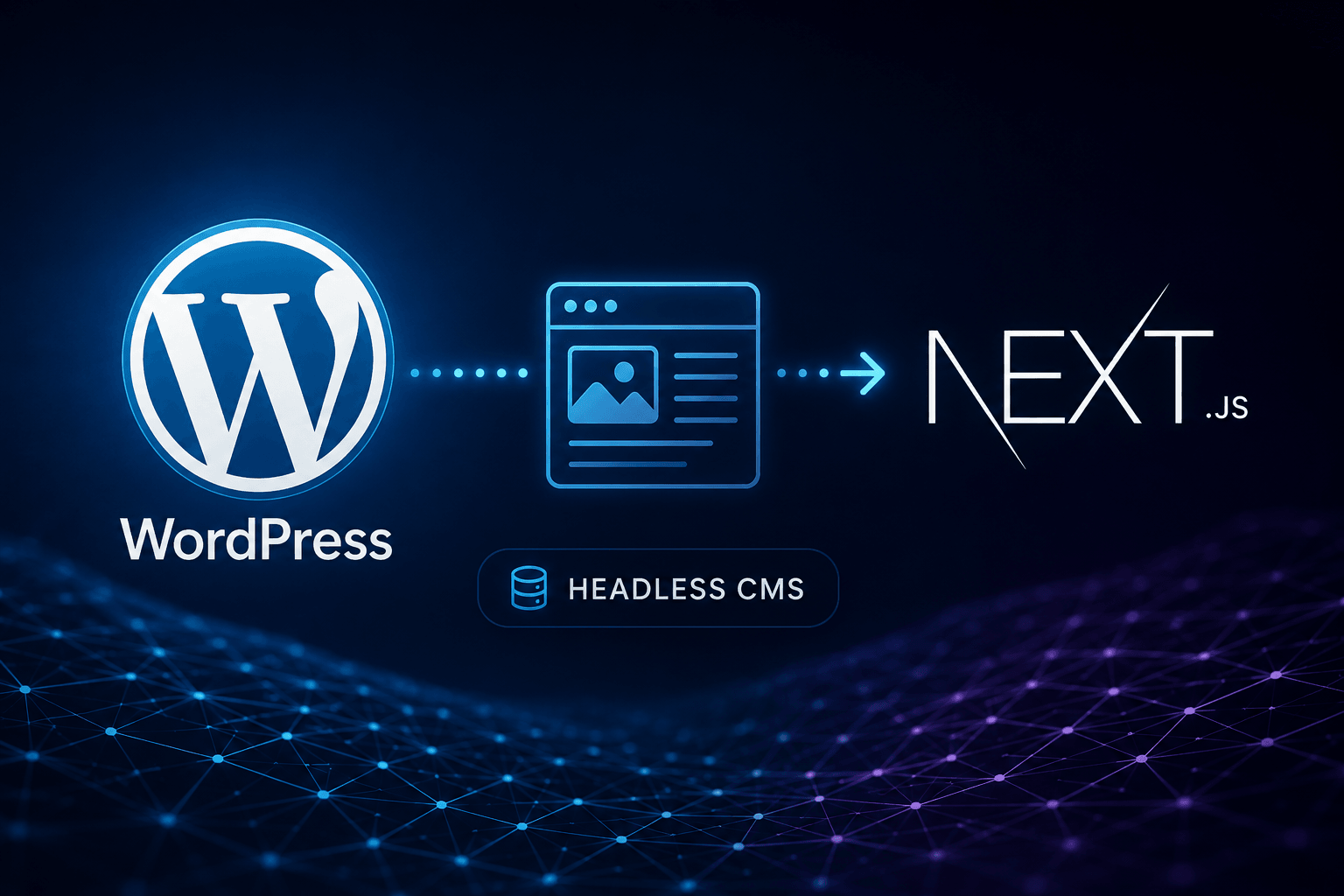 imágenes WordPress Next.js arquitectura headless CMS